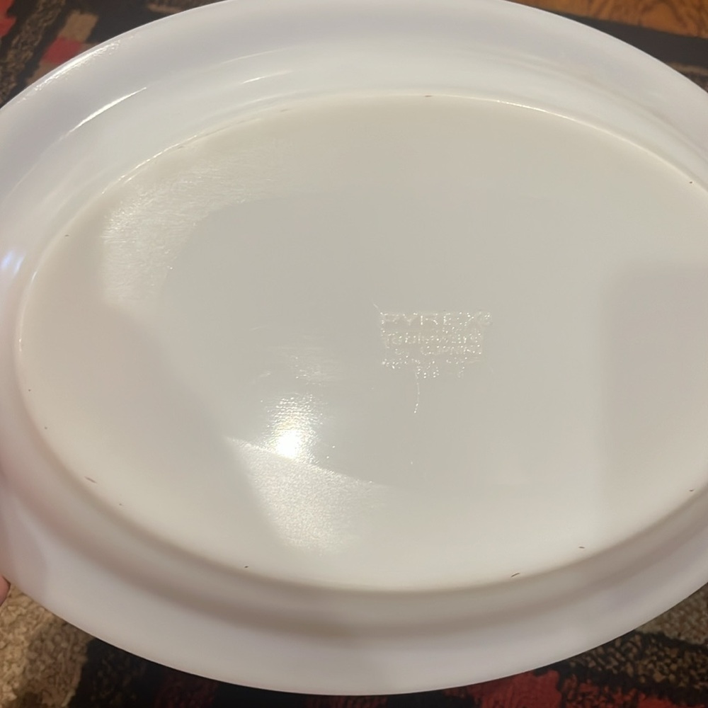 Rare pattern Pyrex bronze platter - Picture 4 of 5